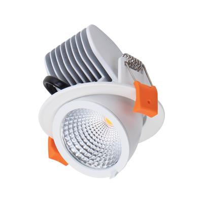 Domus Scoop-13 Round Adjustable Dimmable LED Downlight Kit Tri - White 13W 240V IP20 - 20468