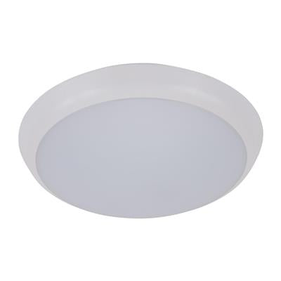 Domus Solar-200mm Round Slimline Dimmable LED Oysters Tri - White 15W IP54 - 20938 - Domus Lighting