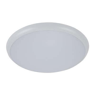 Domus Solar-400mm Round Slimline Dimmable LED Oysters Tri- White 35W 240V IP54 - 20942
