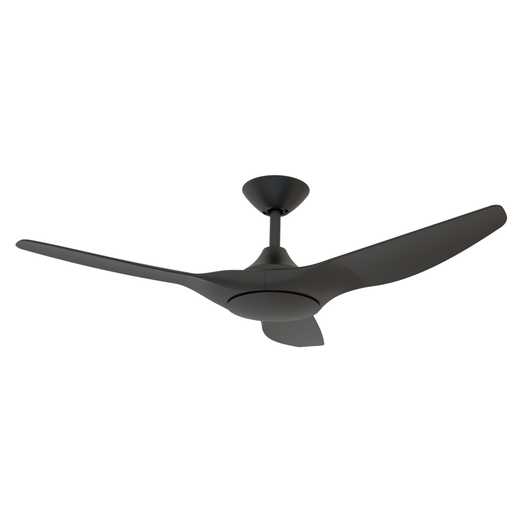 Domus Strike-48 3 Blade Ceiling Fan Tri - White-Black / Black-Walnut / White-Oak 18W 240V - STRIKE-48 - Domus Lighting