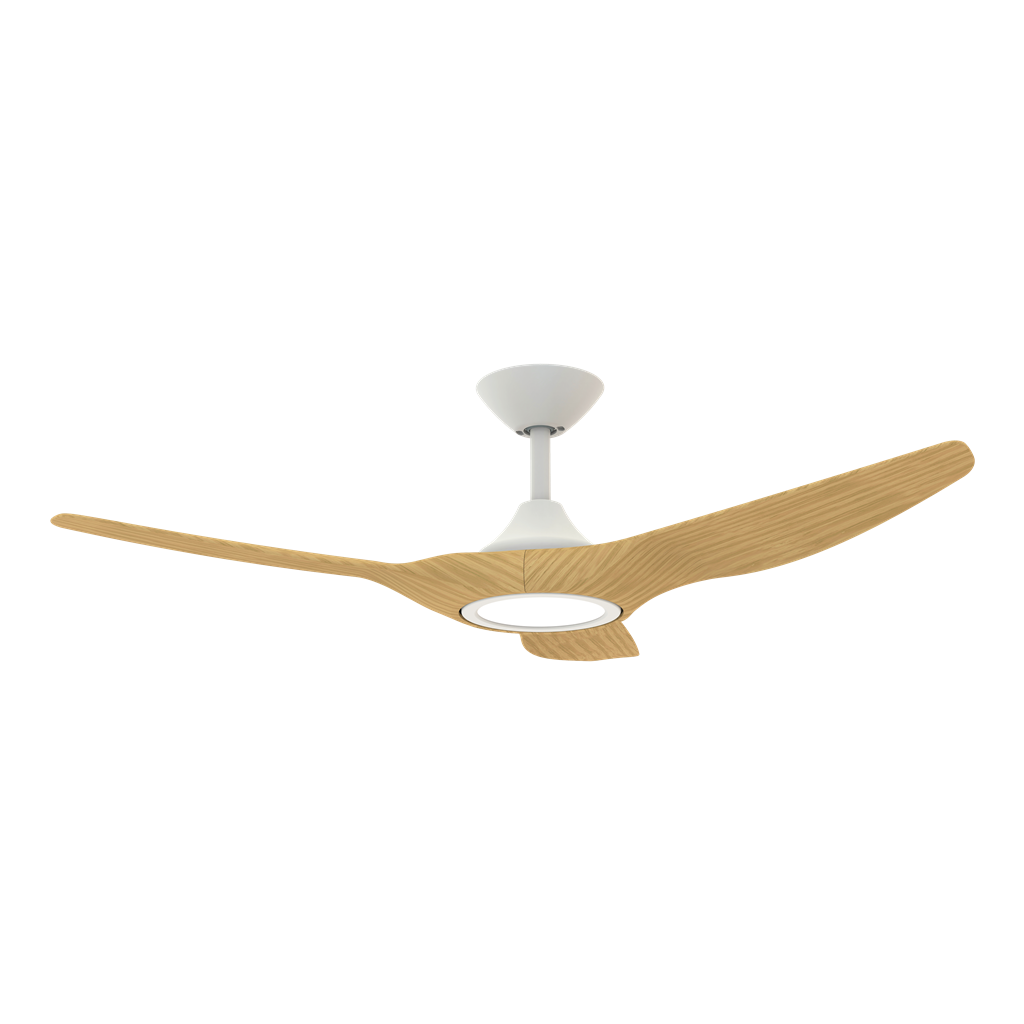 Domus Strike-48 3 Blade Ceiling Fan Tri - White-Black / Black-Walnut / White-Oak 18W 240V - STRIKE-48 - Domus Lighting
