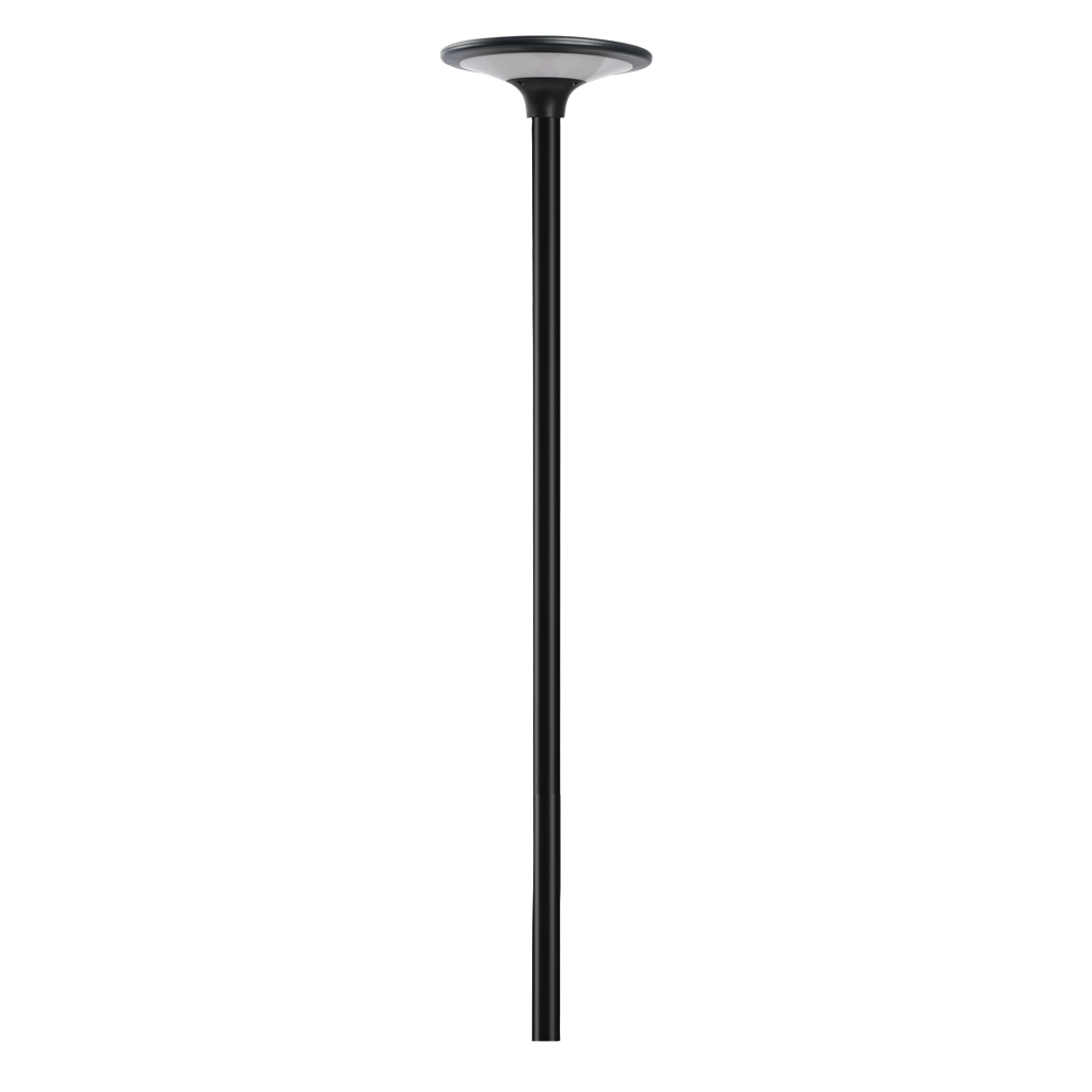 Domus Sunsolar Duo Solar 2m Post Accessories 3000K 4000K Black IP65 - 10304 - Domus Lighting