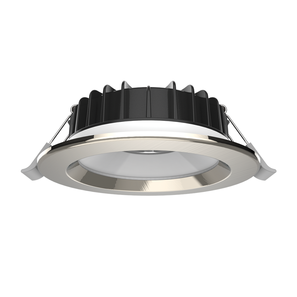 Domus SWAP-STEP LED Downlights Tri - White/ Black/ Satin Chrome 8W 240V IP44 - 21451, 21452, 21453