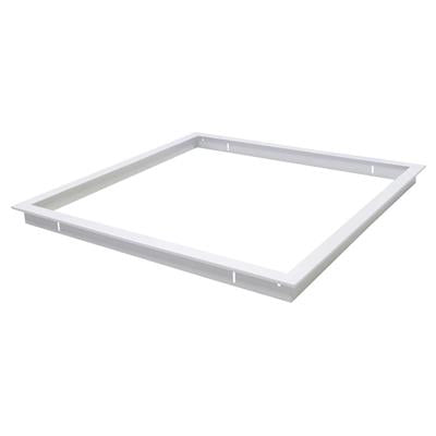 Domus Trim-606 Square Recessed Plaster Frame LED Panels and Troffers Satin White - 19327