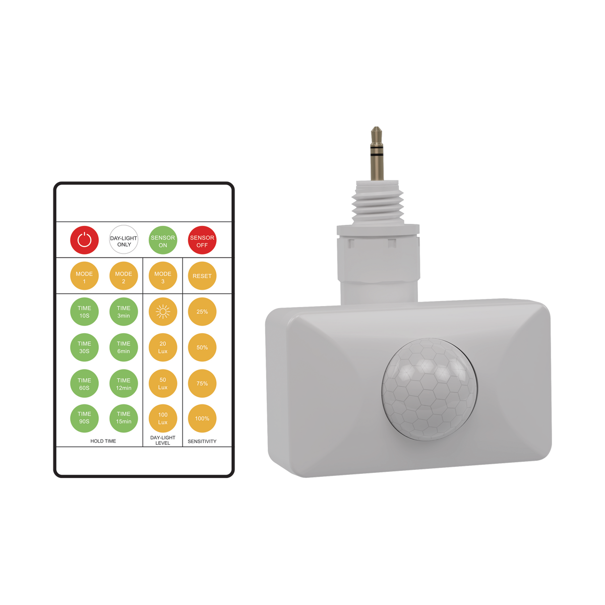 Domus BLAZE-PRO-SENSOR 19914 white plug-and-play PIR and PE-cell sensor