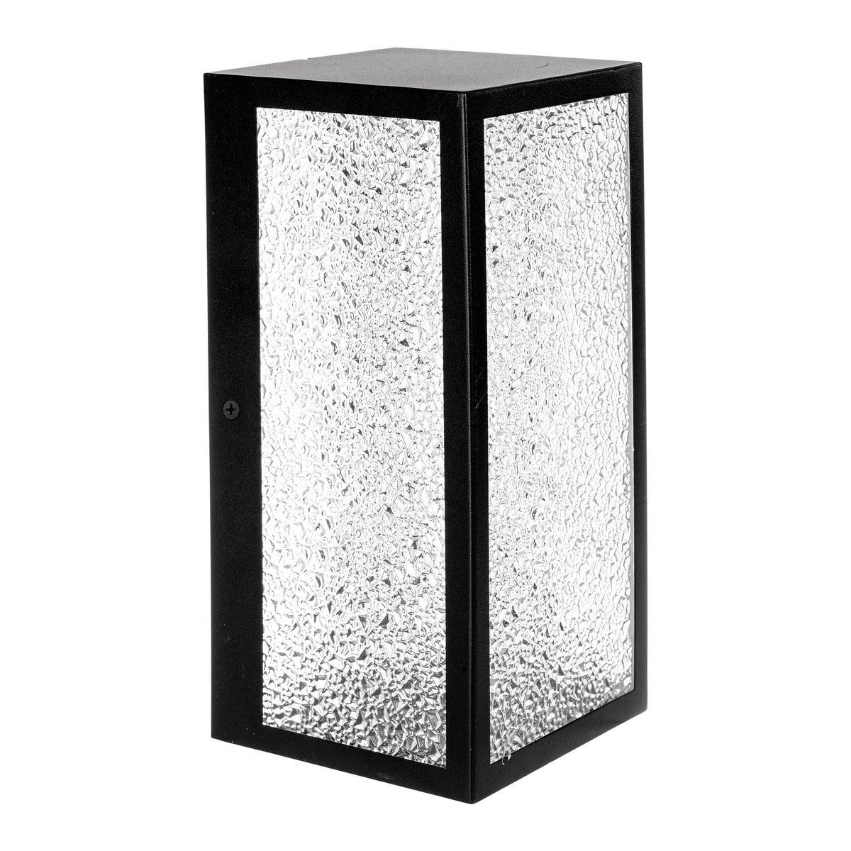 Havit Bayside HV3659W-BLKCR black wall light with crackled glass on white