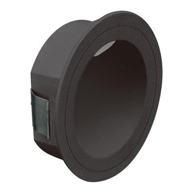 Domus You-Round Recessed LED Garden Step and Uplights 3000K 5000K Black 3W 240V IP54 - 19989, 19990