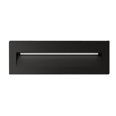 Domus Zac-8W Recessed Wall Lights 3000K 5000K Black 8W 240V IP65 - 19760, 19761 - Domus Lighting