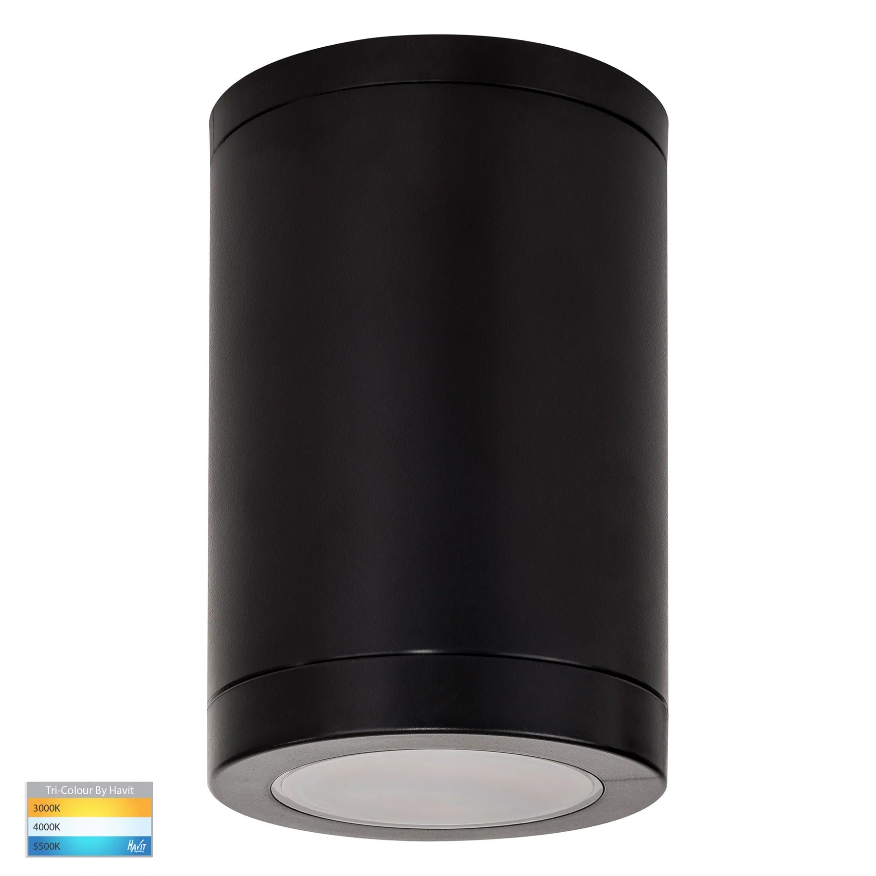 Havit Lexan LED Surface Mounted Downlight Tri - Black 3/5/7W 240V IP54 - HV5832T-BLK - Havit Lighting
