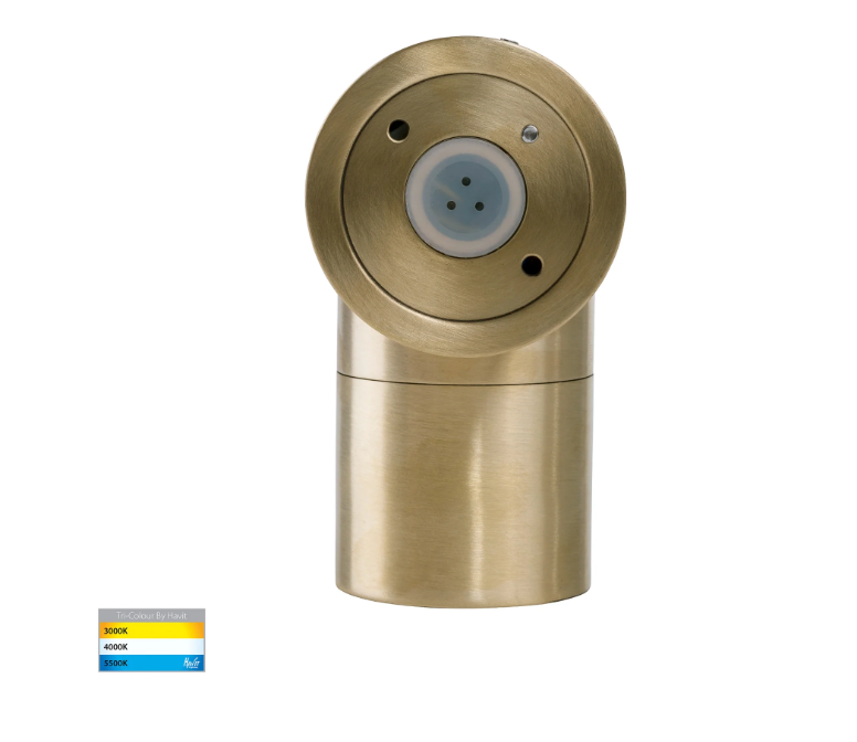 Havit Tivah Fixed Down Pillar Exterior Wall Lights Tri - Solid Brass 3/5/7W / 5W 12V/240V IP65 - HV1155T-HV1157T