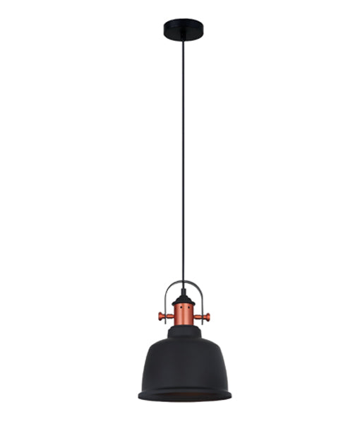 CLA ALTA: Industrial Bell Shape With Copper Highlights Interior Pendant Matt White / Matt Black / Matt Grey 220-240V - ALTA1, ALTA2, ALTA3 -CLA Lighting