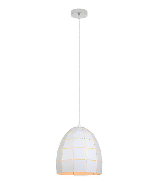 CLA ARMIS: Retro Tiled Glass Shape Interior Pendant Matt White / Champagne Gold / Coffee 220-240V - ARMIS -CLA Lighting