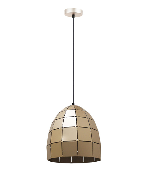 CLA ARMIS: Retro Tiled Glass Shape Interior Pendant Matt White / Champagne Gold / Coffee 220-240V - ARMIS -CLA Lighting