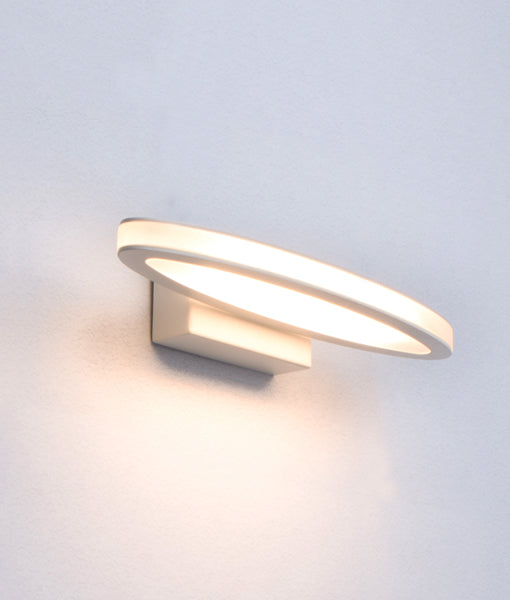 CLA Athens Oval 1 way LED Interior Wall Light 3000K Matt White 6W 220-240V IP20 - ATHENSG2