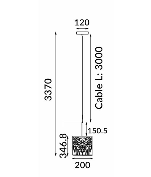 CLA Autumn with Amber Lining Interior Wall Light/Pendant 220-240V - AUTUMN - CLA Lighting