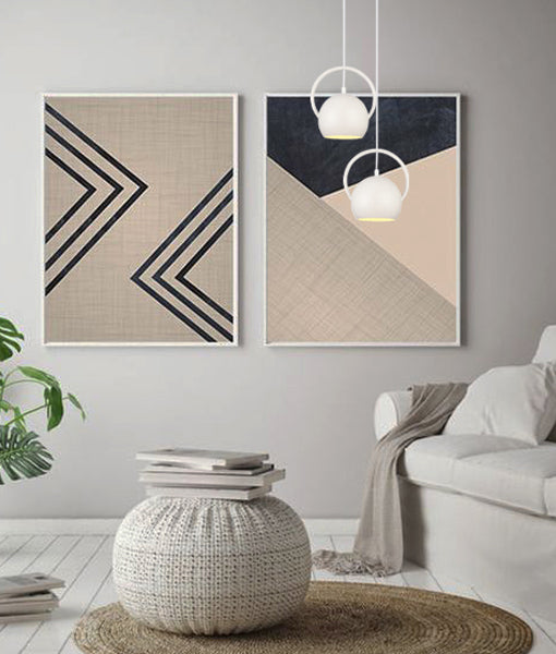 CLA BELLA: Small Dome Shape Interior Pendant Matt White/ Matt Black/ Matt Gold 220-240V - BELLA1, BELLA2, BELLA3