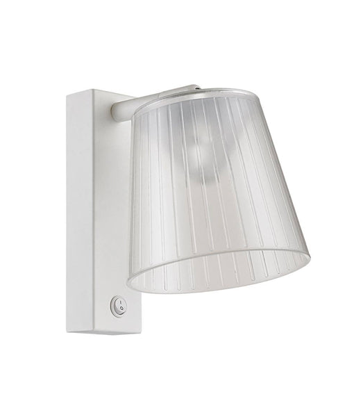 CLA Chester 1 Switch Clear PS Shade Interior Wall Light 3000K 5000K White 220-240V - CHESTER -CLA Lighting