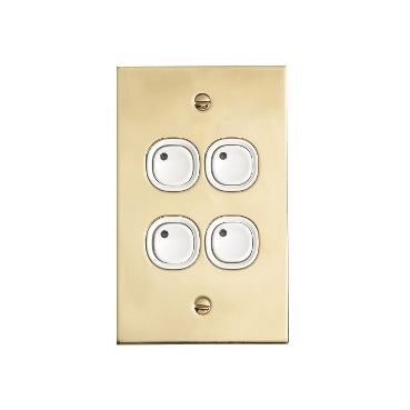 Clipsal KEY INPUT C-BUS 4 GANG LEARN Clipsal Products - BB5034NL-WE - Eco Smart Lighting