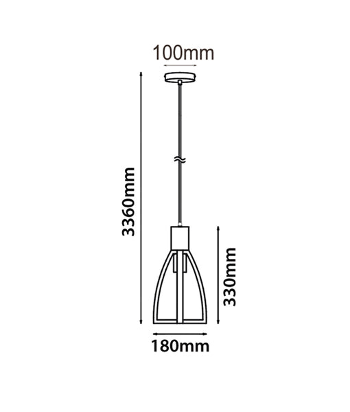CLA FARO: Wood Convex Cone Interior Pendant Matt Black / Matt White 220-240V - FARO1, FARO2- CLA Lighting.