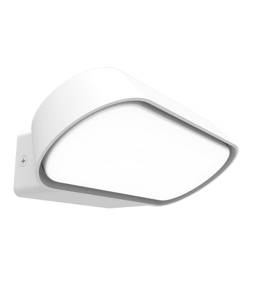 CLA GLANS: LED Surface Mounted Exterior Wall Lights 3000K Dark Grey / White 7W 100-240V IP65 - GLANS