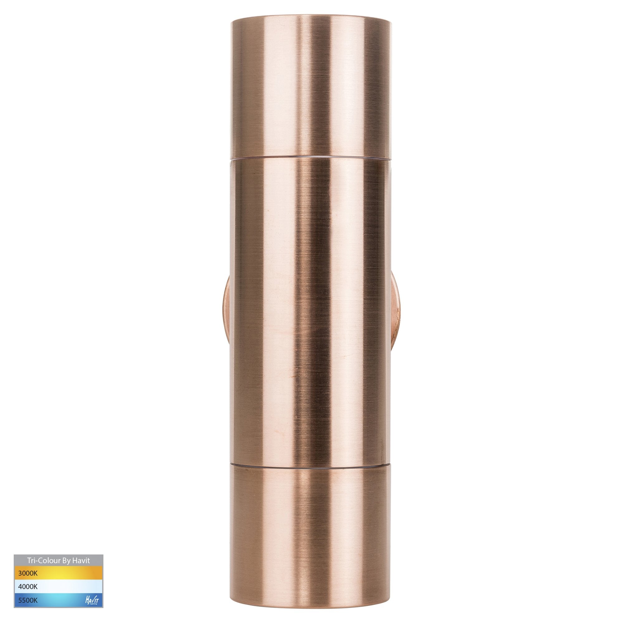 Havit Tivah Up & Down Pillar Exterior Wall Lights Tri - Solid Copper 2x3/5/7W / 2x5W 12V/240V IP65 - HV1015T-HV1017T