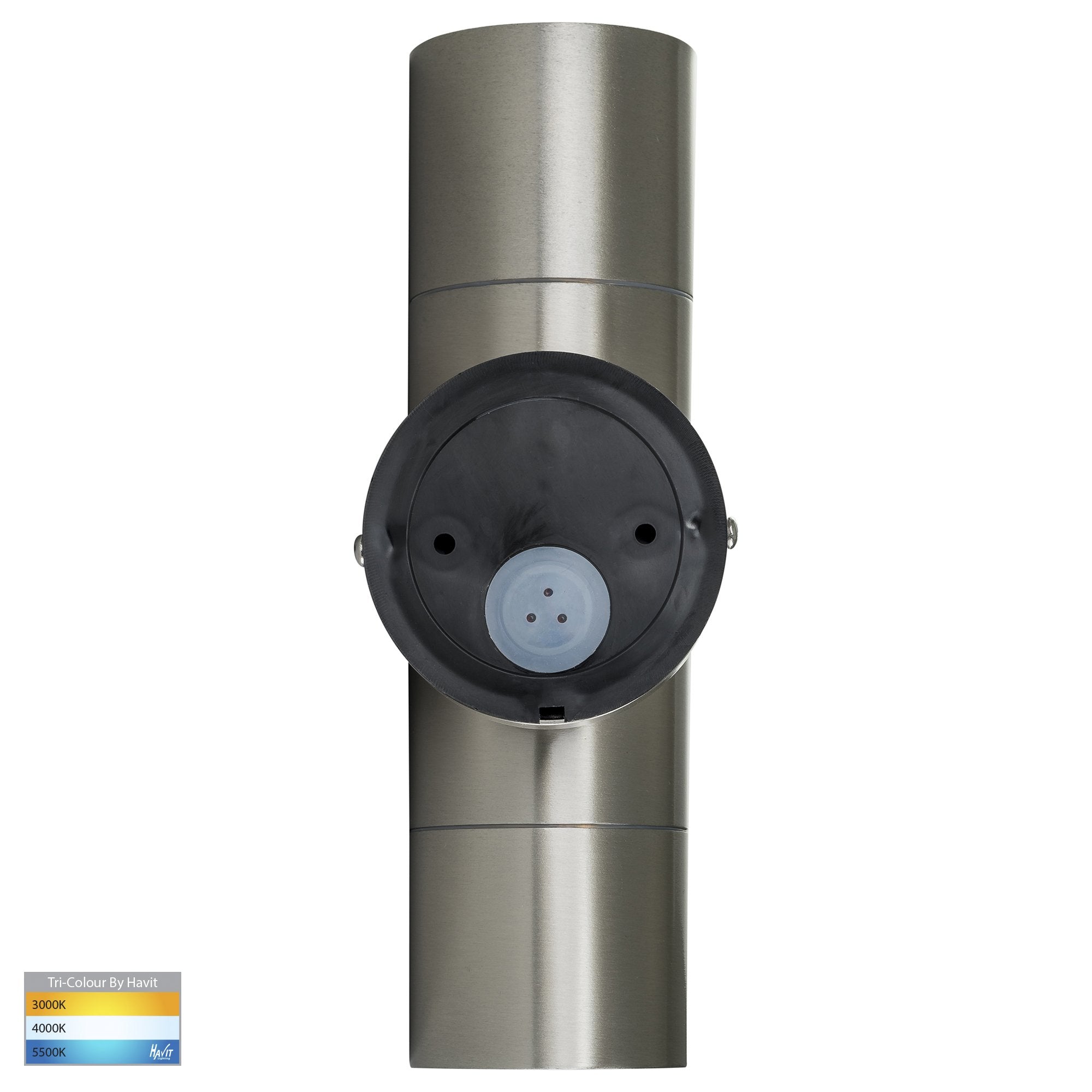Havit Fortis Up & Down Pillar Exterior Wall Lights Tri - Stainless Steel 2x5W 240V IP54 - HV1072T - Havit Lighting