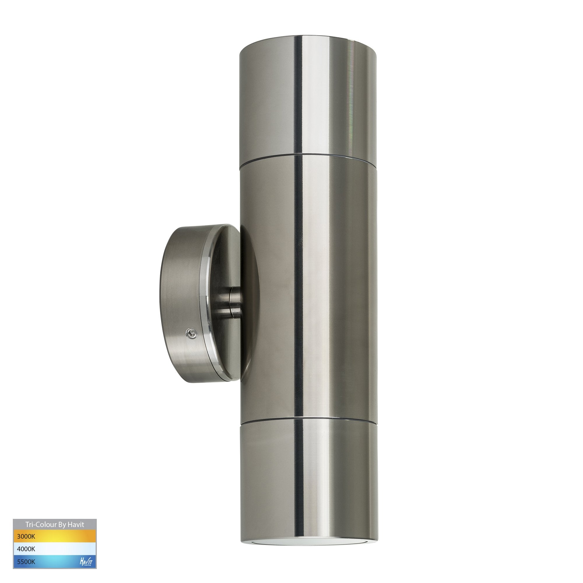 Havit Tivah Up & Down Pillar Exterior Wall Lights Tri - Aluminium 2x3/5/7W / 2x5W 12V/240V IP65 - HV1085T-HV1087T