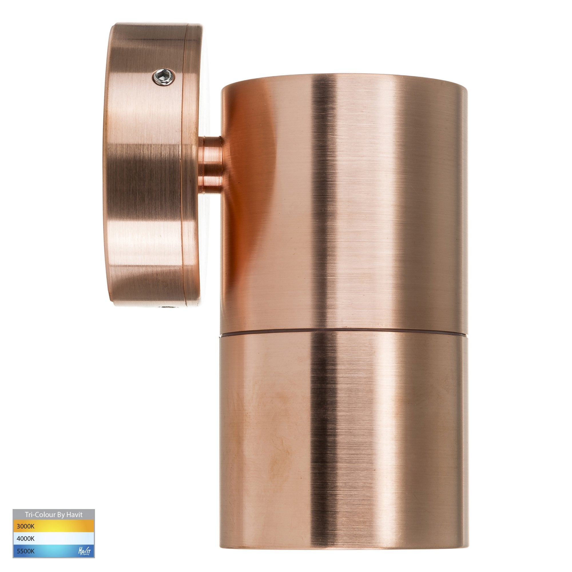 Havit Tivah Fixed Down Pillar Exterior Wall Lights Tri - Solid Copper 3/5/7W / 5W 12V/240V IP65 - HV1115T-HV1117T