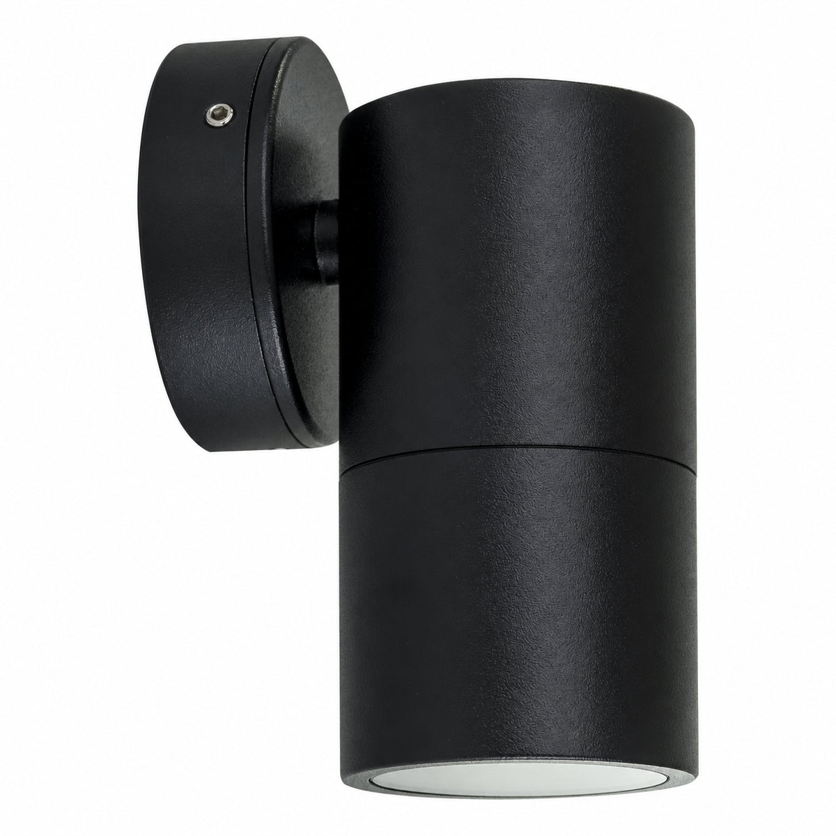 Havit Tivah HV1125T black exterior wall light — fixed-down cylinder and round wall base