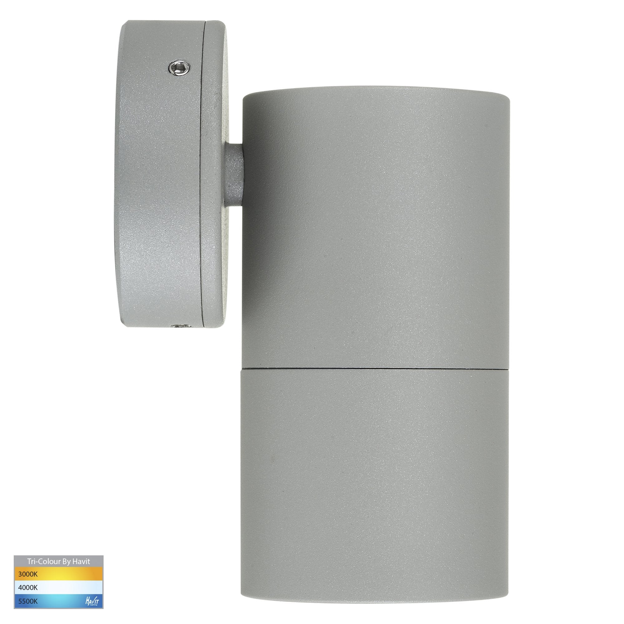 Havit Tivah Fixed Down Pillar Exterior Wall Lights Tri - Silver 3/5/7W / 5W 12V/240V IP65 - HV1145T-HV1147T