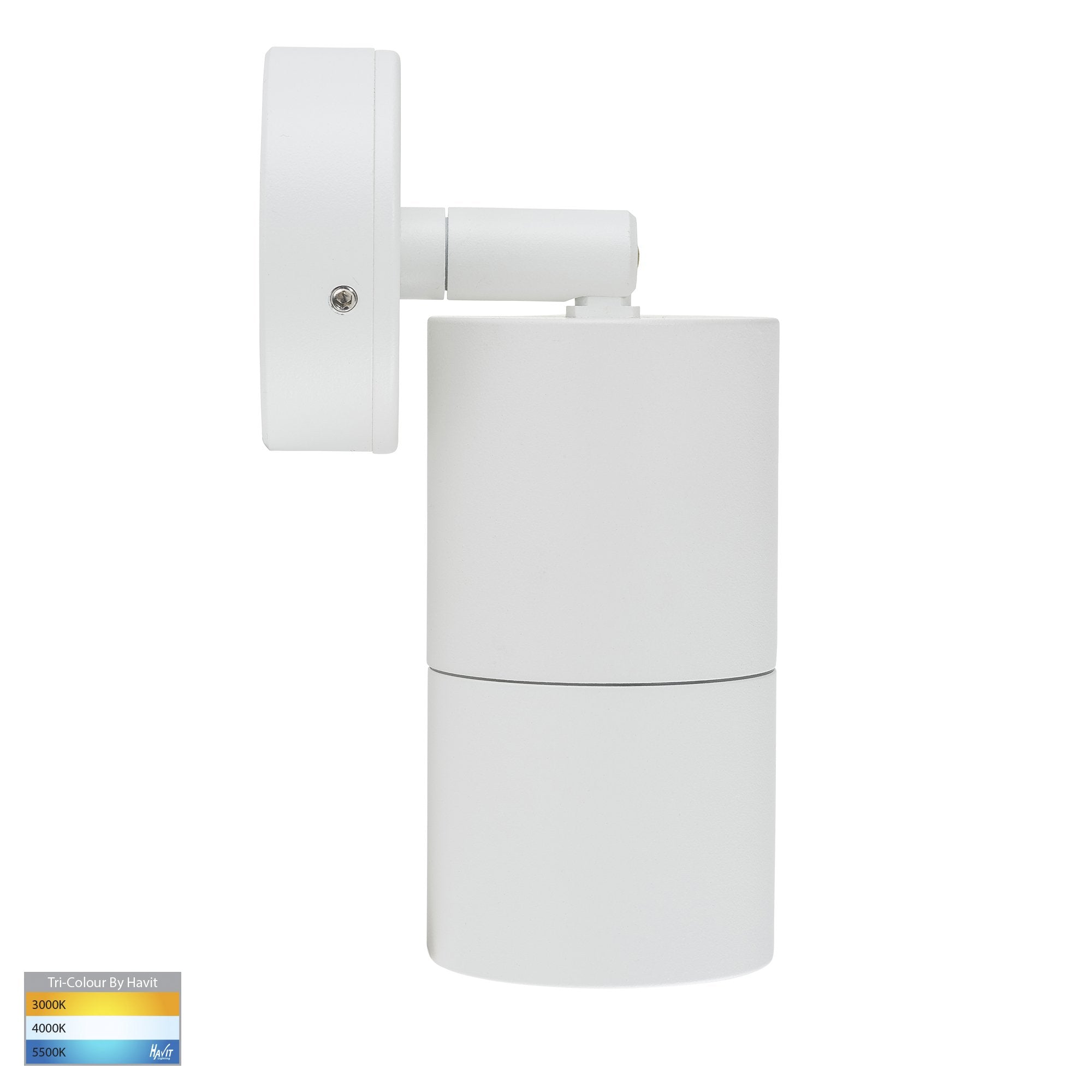 Havit Tivah Single Adjustable Pillar Exterior Wall Lights Tri - White 3/5/7W 240V IP65 - HV1235T-HV1237T - Havit Lighting