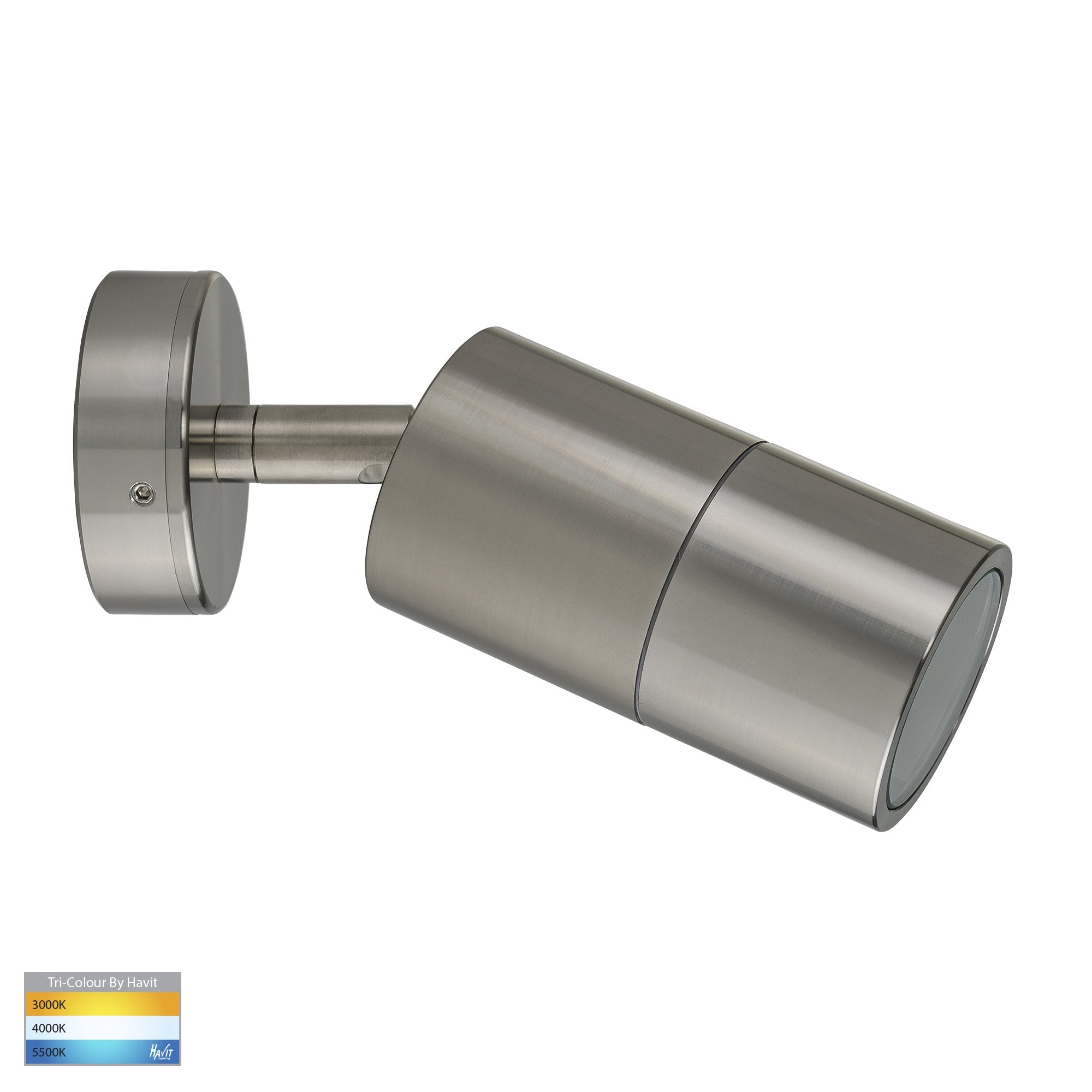 Havit Tivah Single Adjustable Pillar Exterior Wall Lights Tri- Titanium 3/5/7W 240V IP65 - HV1285T-HV1287T