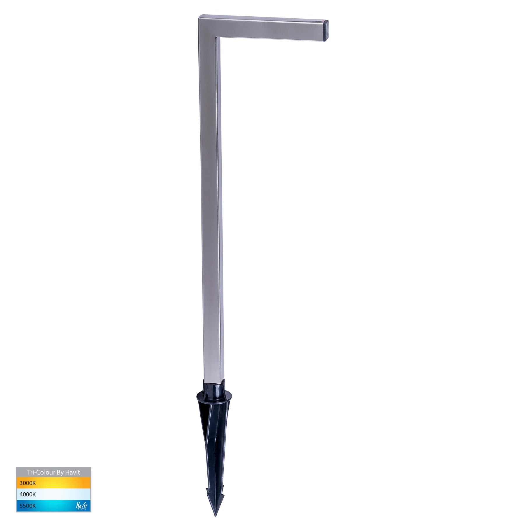 Havit Nedia Square Garden Spike Light Tri- 316 Stainless Steel 7W 12V IP54 - HV1459T-SS316