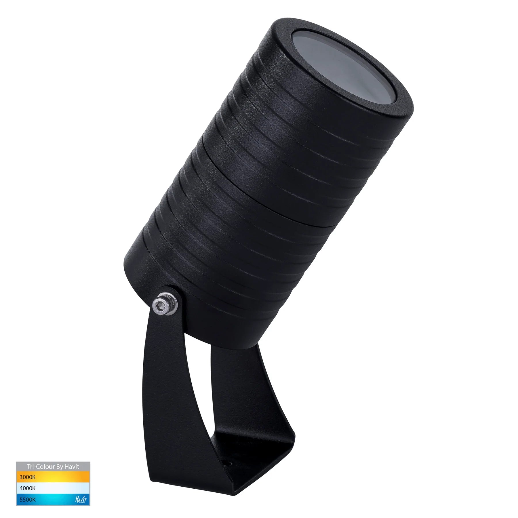 Havit Nova Single Adjustable Garden Spike Light Tri - Black 5W 12V IP65 - HV1462T-BLK - Havit Lighting