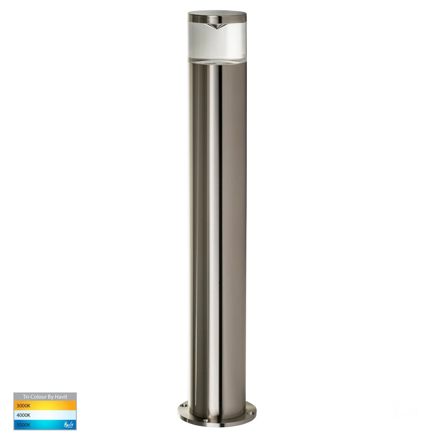 Havit Highlite LED Bollards Tri- 316 Stainless Steel 5W 12/240V IP54 - HV1601T-SS316, HV1602T-SS316
