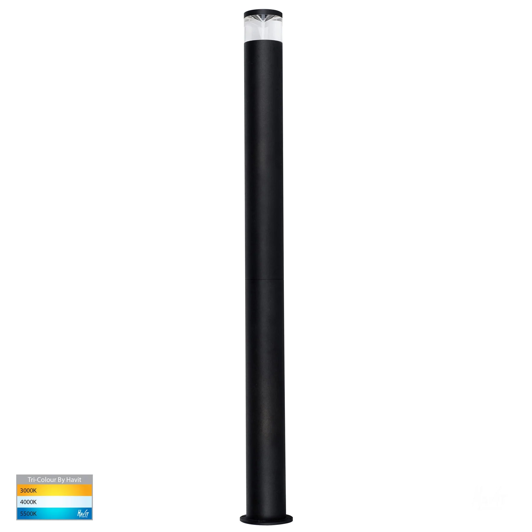 HV1603-BLK - Black Bollard Extension to suit HV1601T-BLK & HV1602T-BLK- Havit Lighting