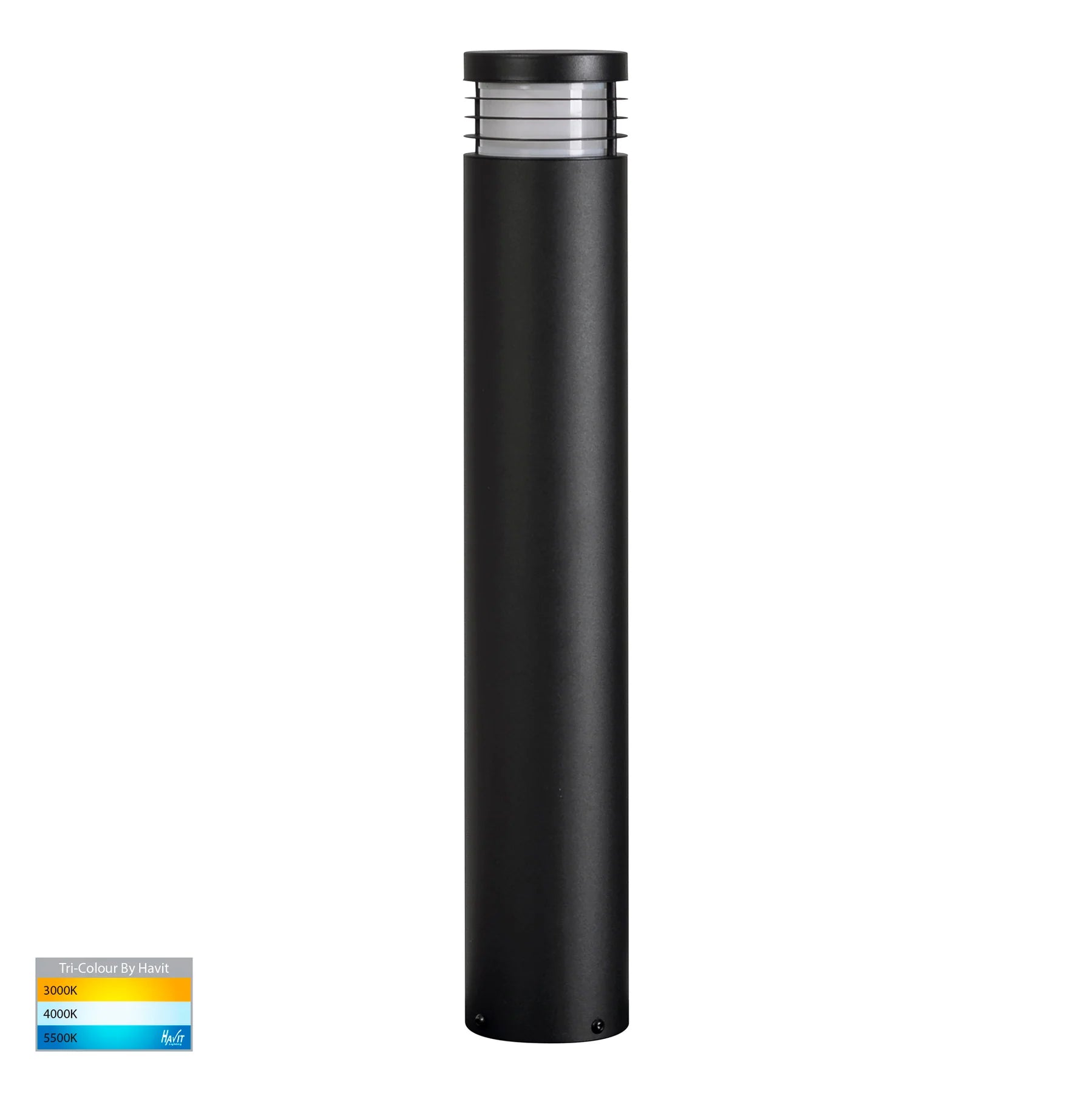 Havit Maxi 600 LED Bollards Tri - Black 5/9W 12/240V IP54 - HV1606T-BLK-240V, HV1606T-BLK-12V - Havit Lighting