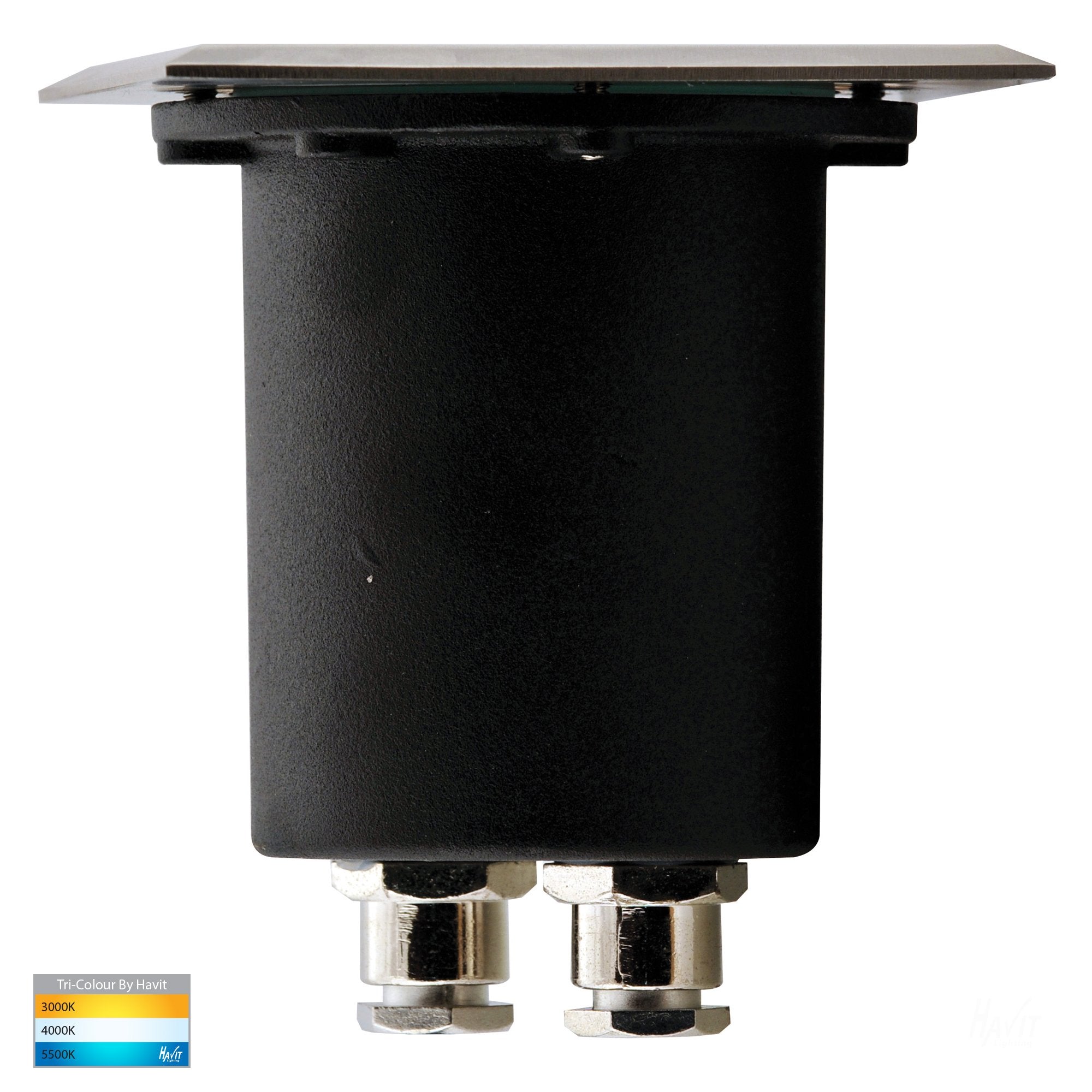 Havit Metro Square Inground Light Garden Step and Up Lights Tri - 316 Stainless Steel 5W 12/240V IP65 - HV1701T - HV1706T -Havit Lighting