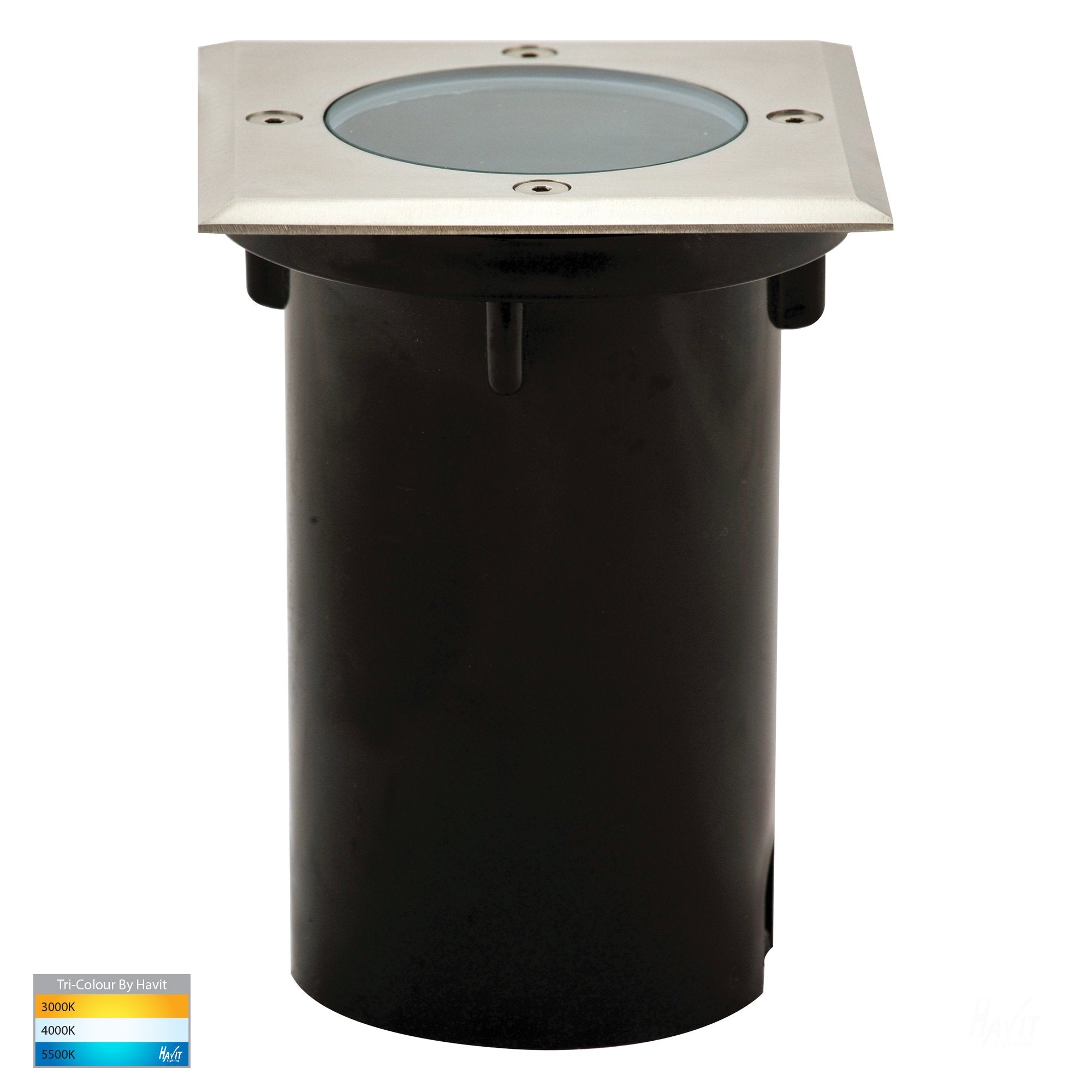 Havit Metro Square Inground Light Garden Step and Up Lights Tri - 316 Stainless Steel 5W 12/240V IP65 - HV1701T - HV1706T -Havit Lighting