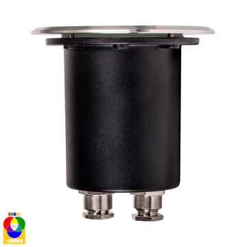 Havit Metro Round Inground Garden Step and Up Lights RGBW 3000K 316 Stainless Steel 5W 12V IP65 - HV1801RGBW - Havit Lighting