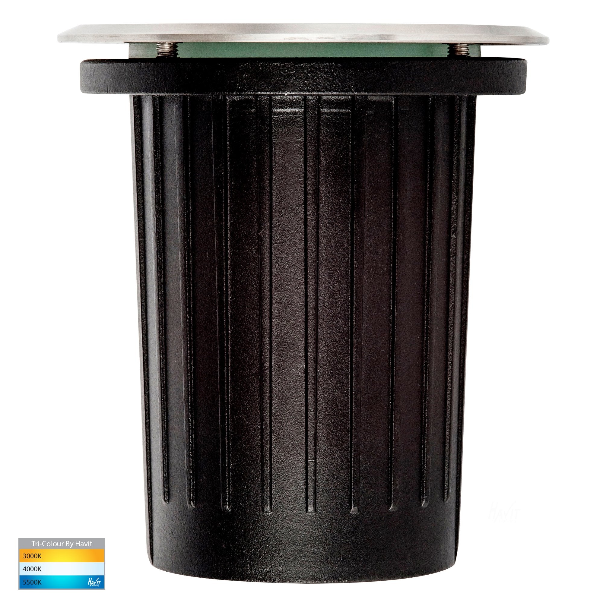 Havit Luta Round Adjustable Inground Light Garden Step and Up Lights Tri- 316 Stainless Steel 5W 12V IP67 - HV1825T