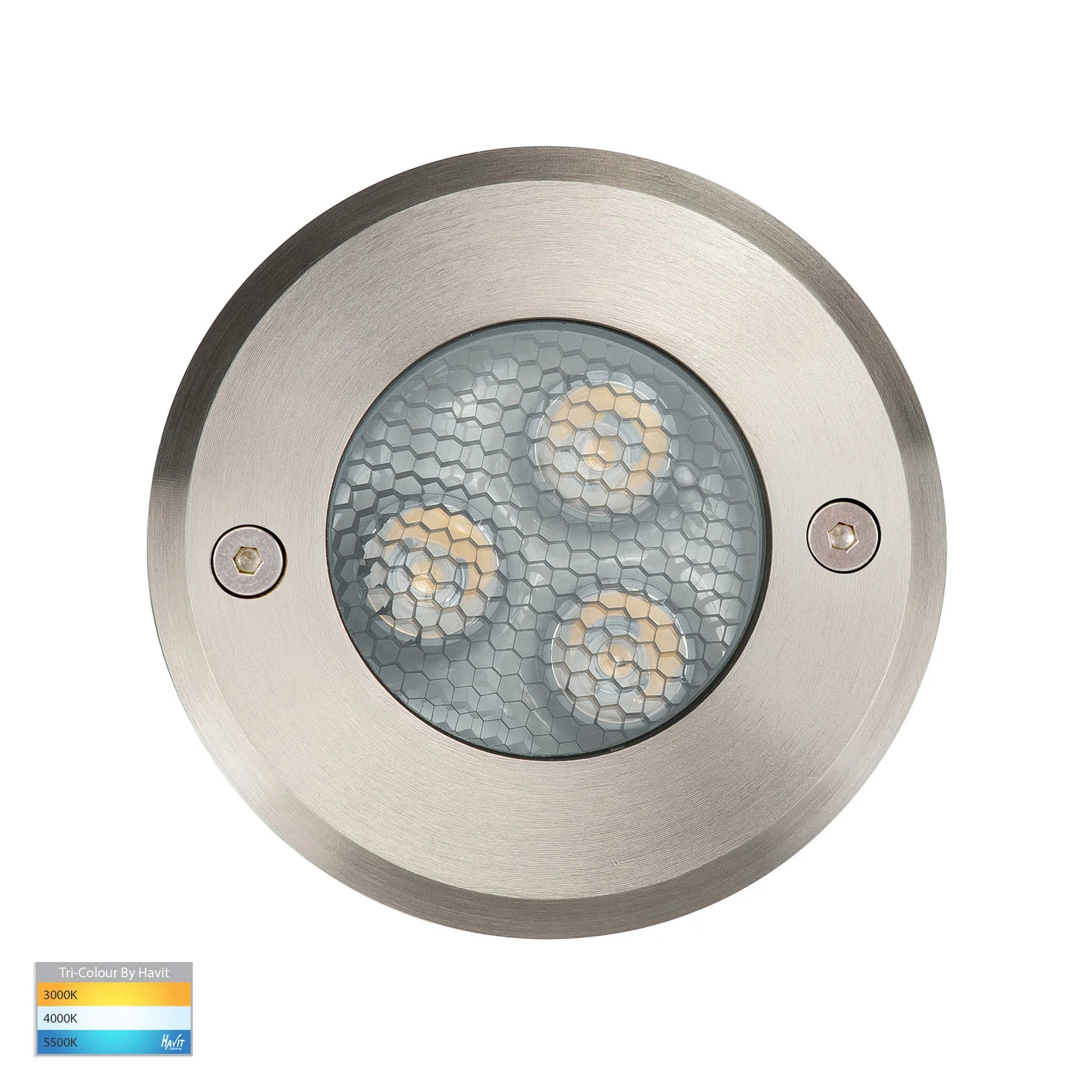 Havit Split 60° Beam Angle Inground Garden Step and Up Lights Tri- 316 Stainless Steel 3W 12V IP67 - HV1841T