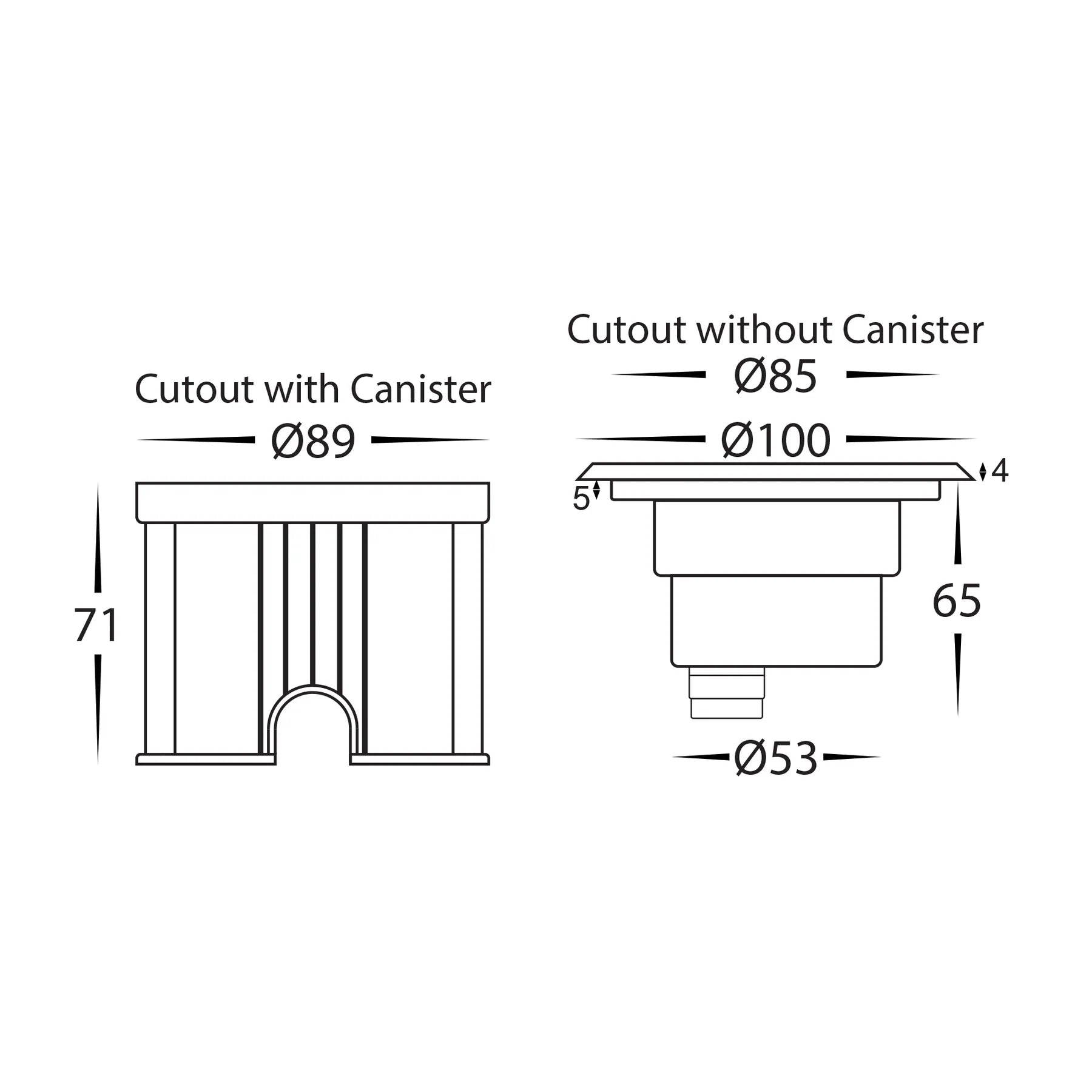 Havit Split 60° Beam Angle Inground Garden Step and Up Lights Tri- 316 Stainless Steel 3W 12V IP67 - HV1841T