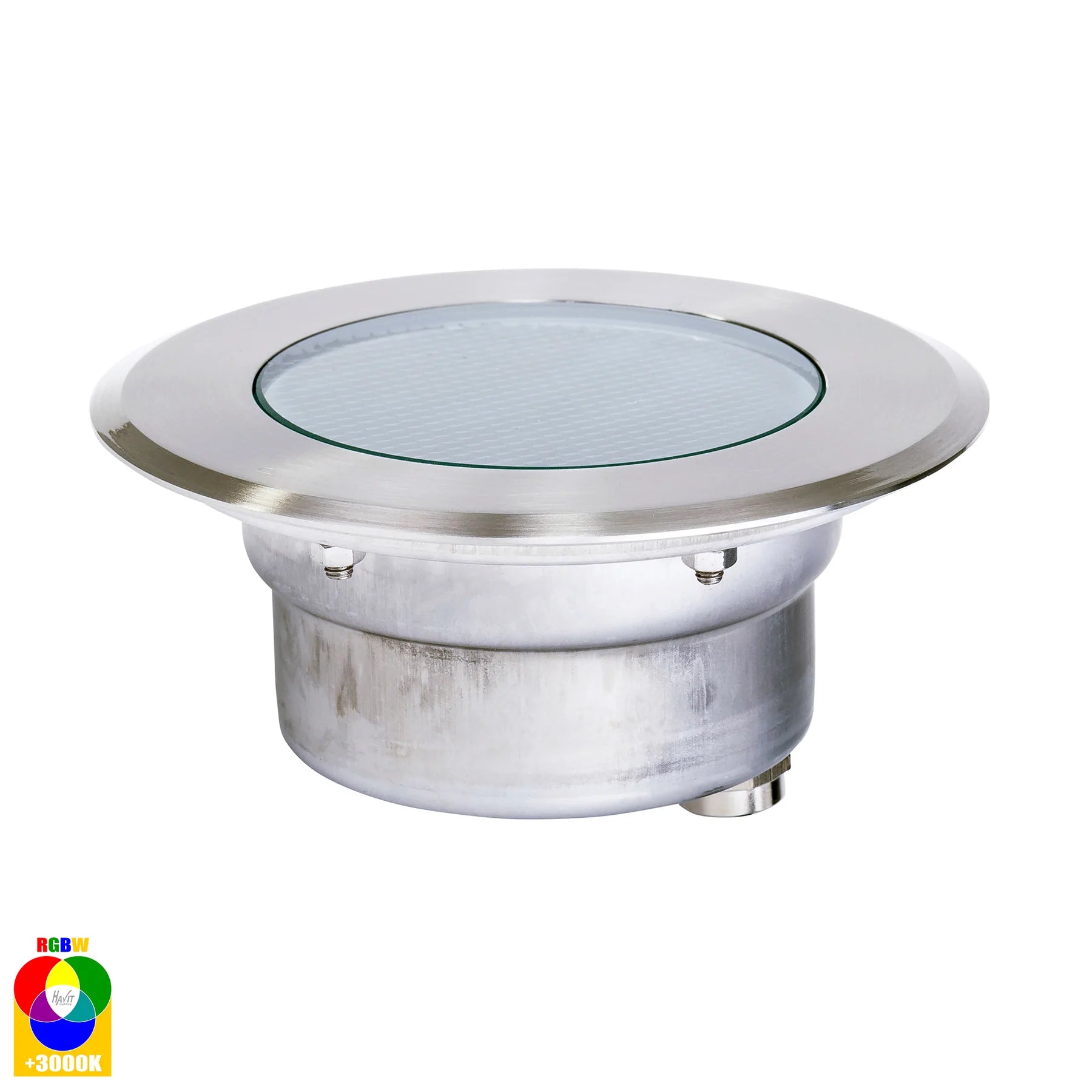 Havit Split 60° Beam Angle Inground Garden Step and Up Lights RGB + 3000K 316 Stainless Steel 5W 12V IP67 - HV1842RGBW - Havit Lighting