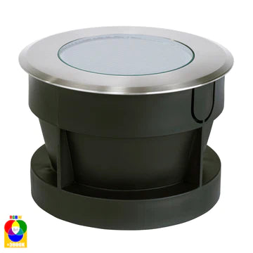 Havit Split 60° Beam Angle Inground Garden Step and Up Lights RGB + 3000K 316 Stainless Steel 5W 12V IP67 - HV1842RGBW - Havit Lighting