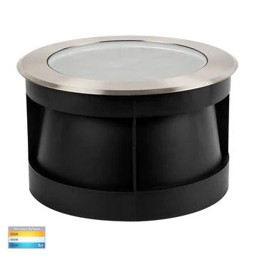 Havit Split 60° Beam Angle Inground Garden Step and Up Lights Tri - 316 Stainless Steel 18W 12V IP67 - HV1845T- Havit Lighting