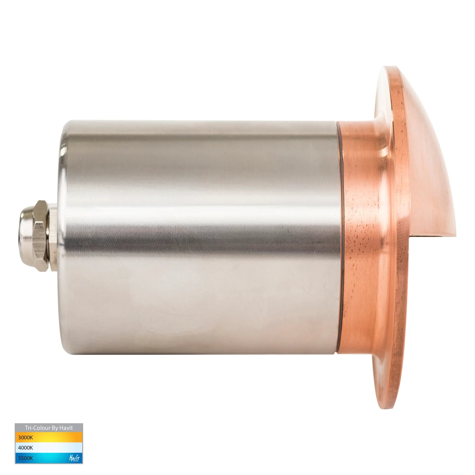 Havit Ollo With Eyelid Garden Step and Up Lights Tri - Copper 5W 12V IP65 - HV19012T-CP- Havit Lighting