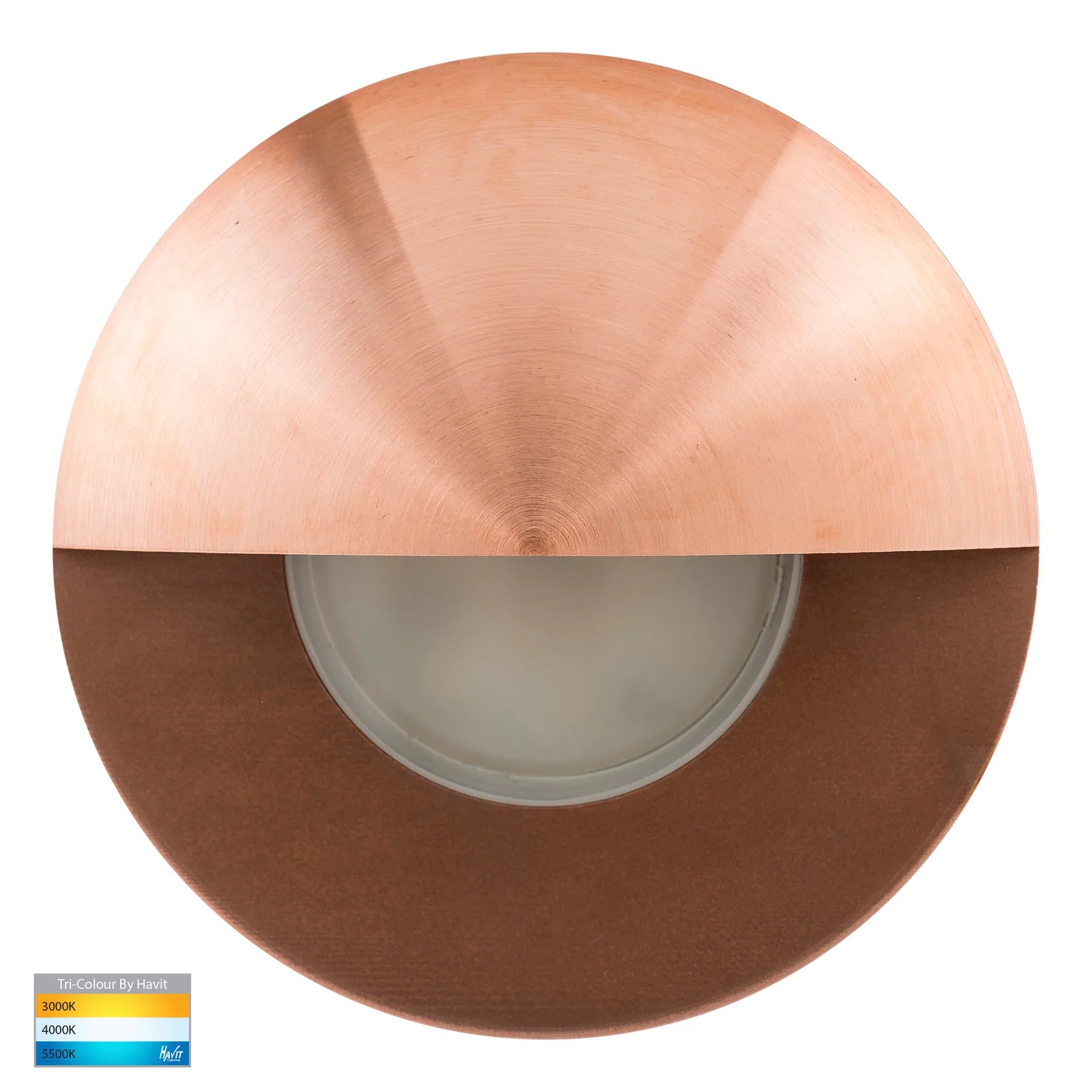 Havit Ollo With Eyelid Garden Step and Up Lights Tri - Copper 5W 12V IP65 - HV19012T-CP- Havit Lighting