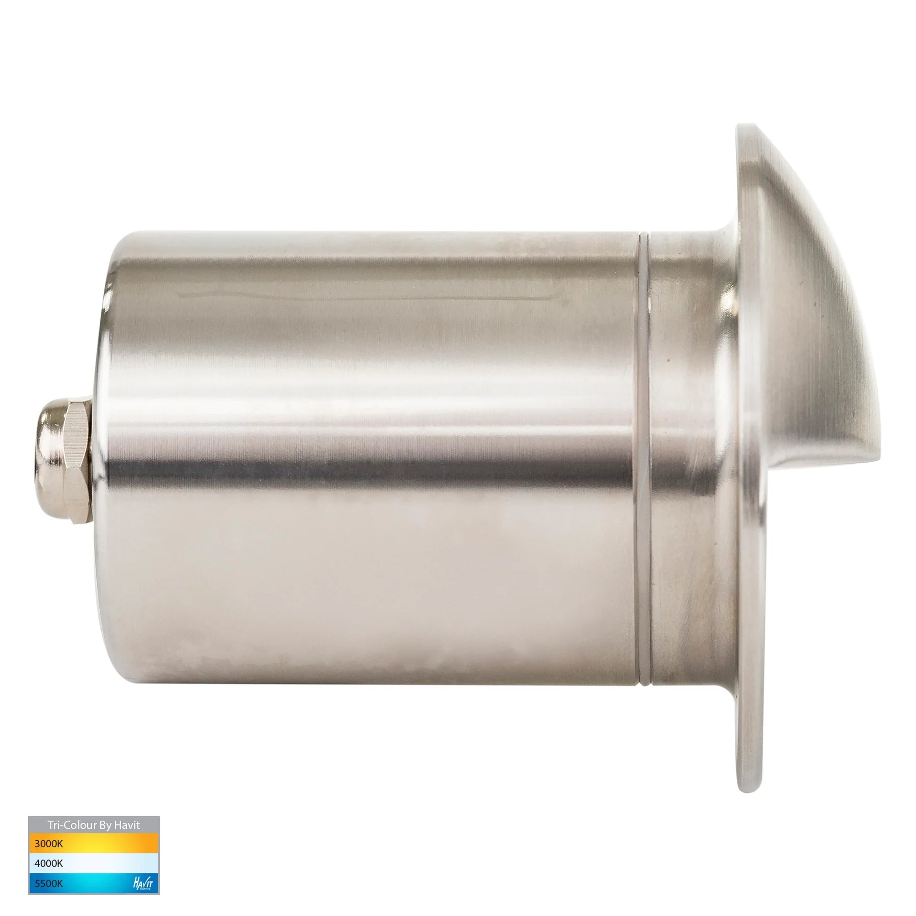 Havit Ollo With Eyelid Garden Step and Up Lights Tri - 316 Stainless Steel 5W 12/240V IP65 - HV19012T-SS316, HV19032T-SS316 - Havit Lighting