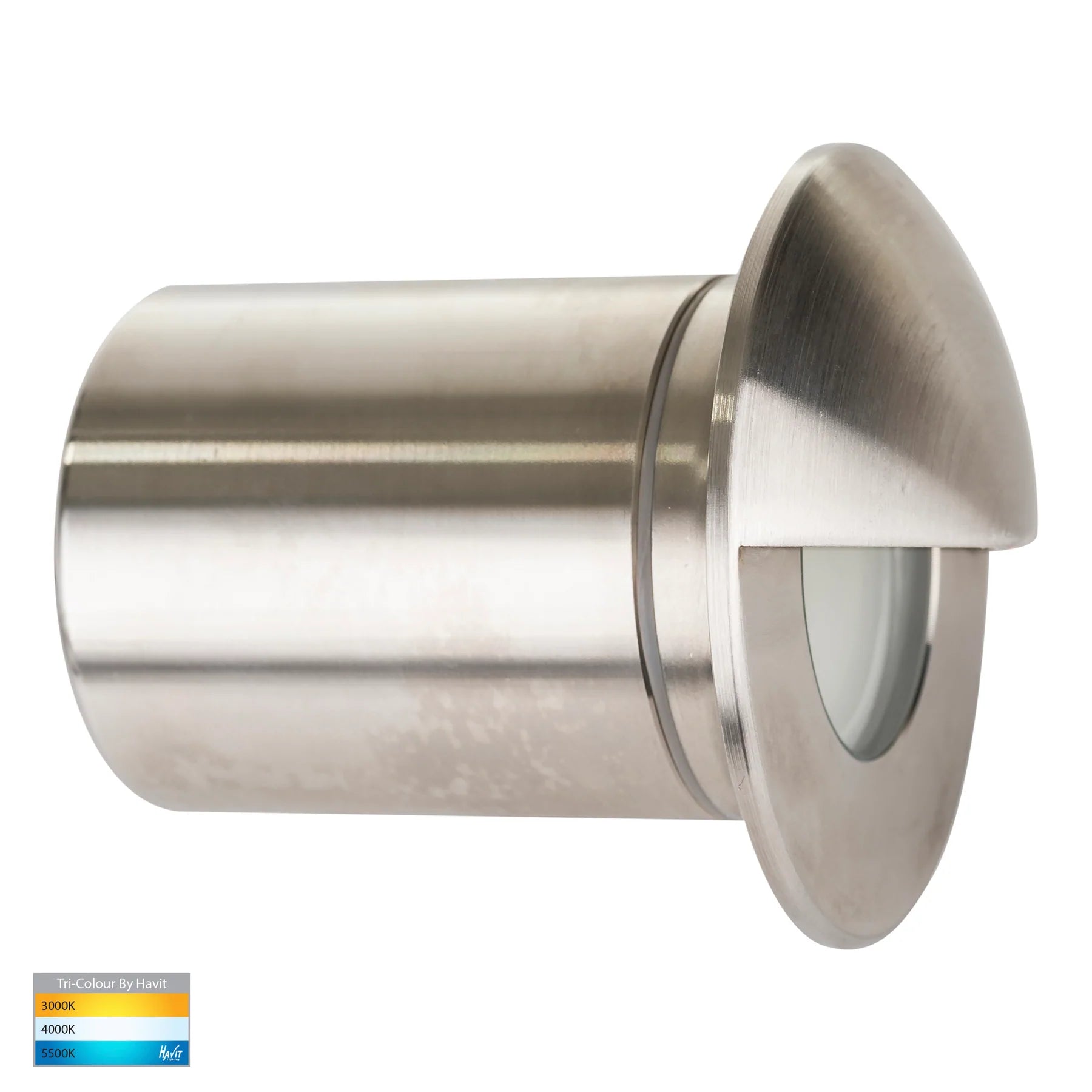 Havit Ollo With Eyelid Garden Step and Up Lights Tri - 316 Stainless Steel 5W 12/240V IP65 - HV19012T-SS316, HV19032T-SS316 - Havit Lighting